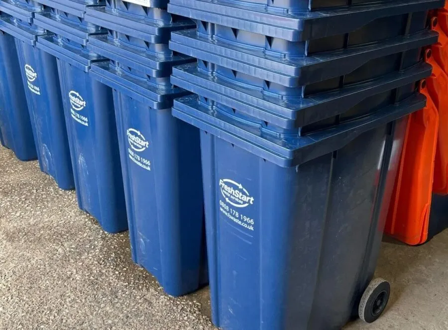 Blue Recycling Bins